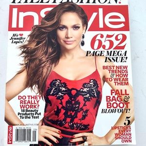 Rare Special Extra Thick InStyle 9/2012, Jennifer Lopez,Cover 1of 2 Fall Fashion